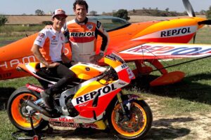 Juan Velarde y Marc Márquez